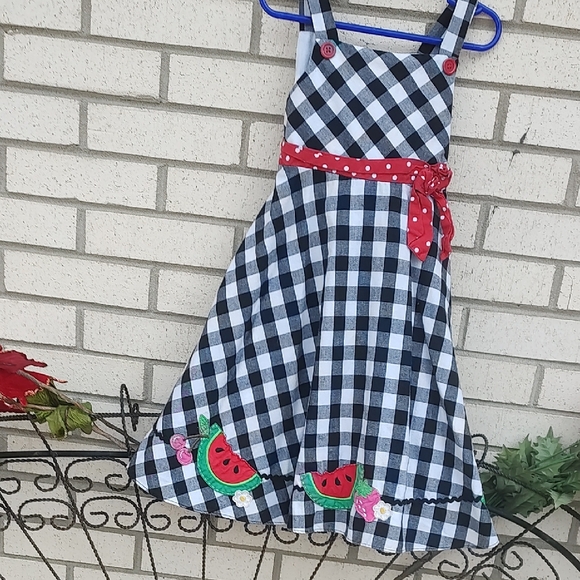Other - 🍉 Dress with Red Polka Dot Belt